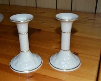 PLL #37 Pair of Lenox USA 'Fruits of Life' Candlesticks $10