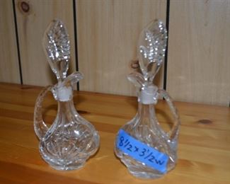 PLL #44 Pair of Handled Wine/Oil/Vinegar Carafes Pair for $25
