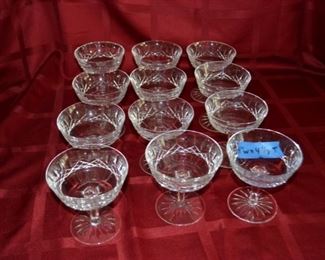 PLL #62 Waterford Coupe Champagne Glasses- set of 12 @ $180