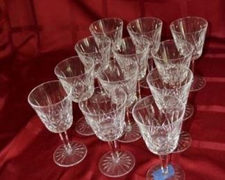 PLL #63 Waterford Wine Glasses @ $180