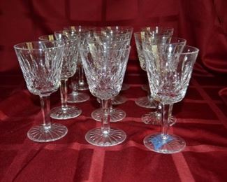 PLL #63 Waterford Wine Glasses @ $180