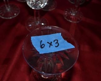 PLL #63 Waterford Wine Glasses @ $180