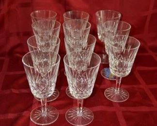 PLL #64 Waterford Wine Glasses @ $165