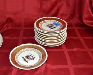 PLL #76 Set of Plates - 12 small & two 9" Marked Bavaria @ $25