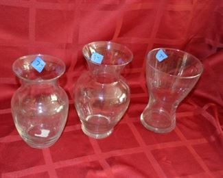 PLL #83 Glass Vases @ $2 ea