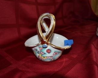 PLL #137 Italian Hand Painted Decorative Basket @ $10