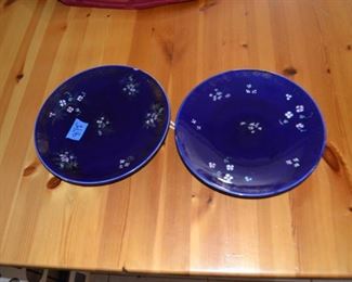 PLL #138 Decorative Blue Plates @ $3 ea