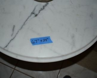 PLL #142 Marble top table floor lamp @ $175