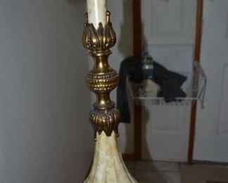 PLL #142 Marble top table floor lamp @ $175