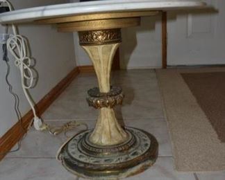 PLL #142 Marble top table floor lamp @ $175