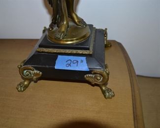 PLL #166 Pair of Bronze Candelabra artist Signed