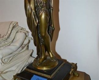 PLL #166 Pair of Bronze Candelabra artist Signed