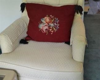 PLL 273 White Chair $100. Oversized Throw Pillow $15