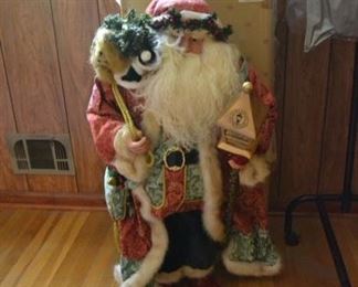 PLL 282 36" Thomas Kinkade Lamplight Santa $30