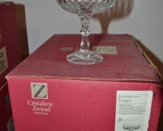 PLL 305 Cristallerie Zwiesel Tango Each Box Set of 8 $50 each Box