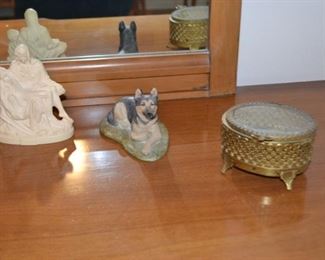 PLL 313 Mary Statue $5 German Shepherd $5 Box $15