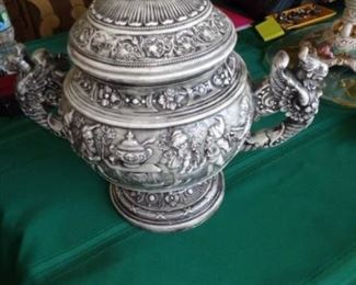PLL 429 Unmarked Double handled Covered Urn @ $20