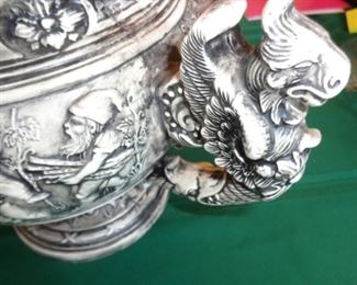 PLL 429 Unmarked Double handled Covered Urn @ $20