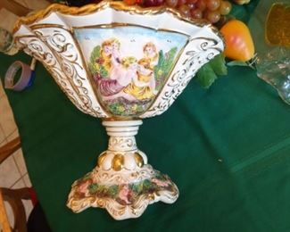 PLL 445 Capodimonte Footed Centerpiece Bowl @ $30