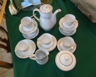 PLL 466 Yamaka China Blue Floral Coffee Set @ $35