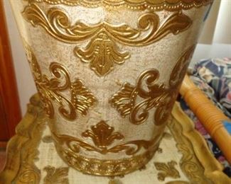 PLL 565 Gold Italian Waste Pail $15