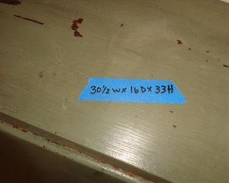 PLL 623 Slant Top Secretary Desk Green $100