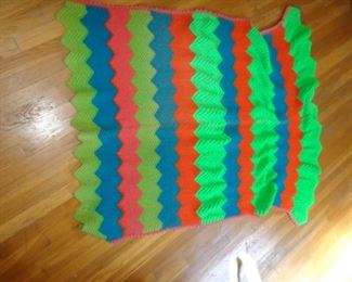 PLL 627 Vintage Knitted Blanket $15