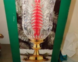 PLL 718 Christmas Tree Hurricane Lamp Candle Holder $10