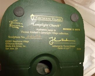 PLL 803 Thomas Kinkade Hawthorne Village "Lamplight Church" @ $10