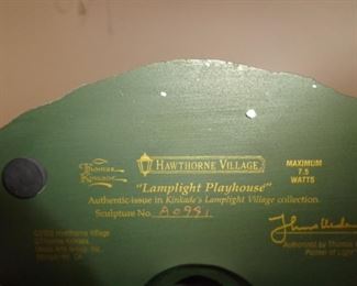 PLL 809 Thomas Kinkade Hawthorne Village "Lamplight Playhouse" @ $10
