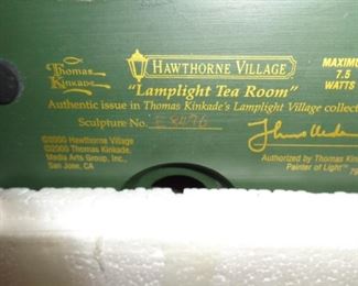 PLL 830 Thomas Kinkade "Lamp Light Tea Room" Hawthorne Village @ $10