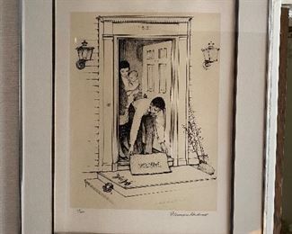 Norman Rockwell "Welcome" - 59/200 pencil signed lithograph $900  **CALL (847) 630-1009 TO PURCHASE**