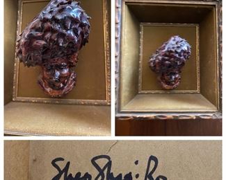 Isidore "Shep" Shapiro Apple Carving Folk Art   Faces he made were sold through Marshall Field & Co., C.D. Peacock & Co. and Alfred Dunhill as well as outlets in Amsterdam and Milan, Italy  $45  **CALL (847) 630-1009 TO PURCHASE**