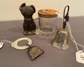 Vintage Baby Items some Sterling LOT - All items pictured for $20 **CALL (847) 630-1009 TO PURCHASE**