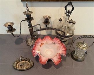 Victorian Silver Plate LOT - All items pictured for $50 **CALL (847) 630-1009 TO PURCHASE**