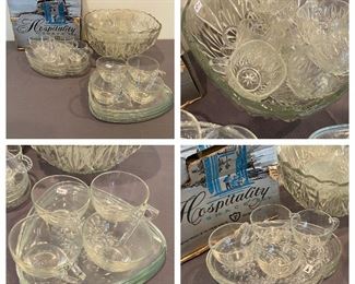 Glass Snack LOT - All items pictured for $25  **CALL (847) 630-1009 TO PURCHASE**