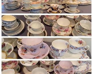Teacup and Saucer LOT - All items pictured for $100 **CALL (847) 630-1009 TO PURCHASE**