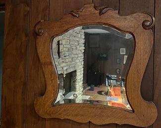 Oak Mirror $50 **CALL (847) 630-1009 TO PURCHASE**