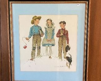 Norman Rockwell "The Rivals" A.P. $900  **CALL (847) 630-1009 TO PURCHASE**