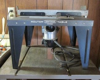 Vintage Craftsman Router & Router Table