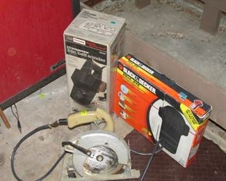 Craftsman Belt Sander & Black N Decker Laser Level
