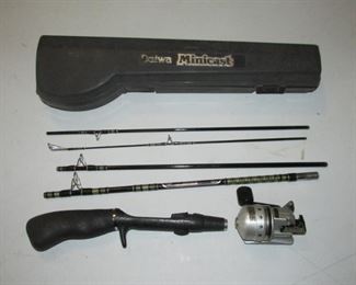 Rare Daiwa Minicast Rod & Reel with Original Case