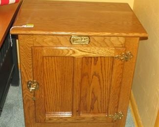 White Clad Ice Box End Table
