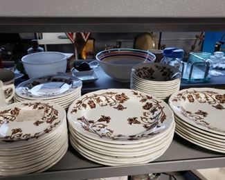 89PC ROYAL STAFFORDSHIRE WINDSONG IRON STONE by J&G Meakin England