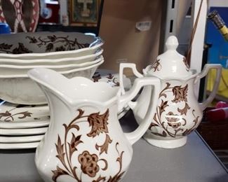 89PC ROYAL STAFFORDSHIRE WINDSONG IRON STONE by J&G Meakin England