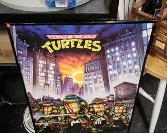 Vintage 1990s TMNT Teenage Mutant Ninja Turtle Poster 