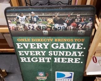 Collectible double sided Sunday football sign  