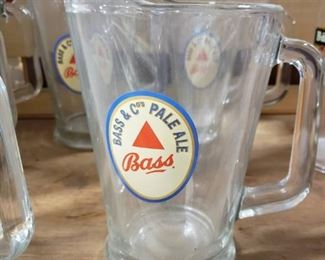 Bass Ale Glass Beer Pitchers 