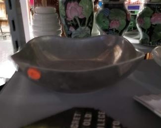 Heavy aluminum square shaped bowl 