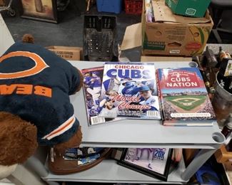 Assorted Sports memorabilia Cubs, Bears White Sox etc. 